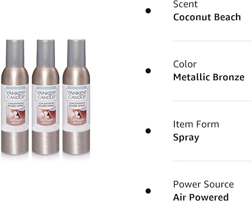 Miniatura 2 de Yankee Candle Paquete de 3 spray concentrado para ambientes  Coconut Beach