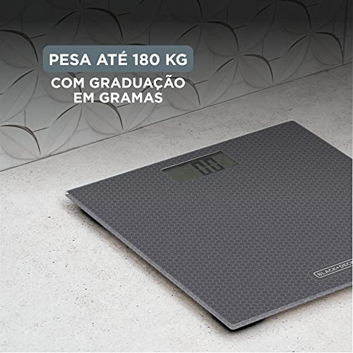BLACK+DECKER Balança de Banheiro Cinza 110V BK40