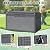 Greesum 100 Gallon Resin Deck Box Large Outdoor Storage with Cushions for Patio Furniture, Garden Tools, Pool Supplies, Weatherproof and UV Resistant, Lockable, Gray
