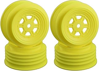 DE Racing Gambler Front Yellow Wheels (4Pcs) w/ 12mm Hex/TLR Offset