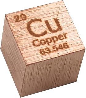 Density Element Cube, Copper Element Cube Multiple Sizes for Collections Lab Experiment(15x15x15mm)