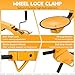 weyleity Wheel Lock Clamp | Heavy-Duty Anti Theft Tire Lock Adjustable Trailer Wheel Lock, Tire Boot Lock for RV Trailers, Cars, Trucks, SUVs (2)