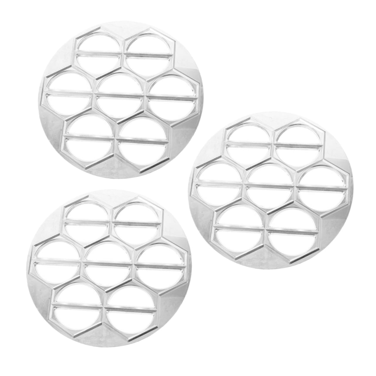 Cabilock Versatile Dumpling Machine 3-piece Aluminum Ravioli Maker Dumpling Wrappers for Easy Homemade Meals