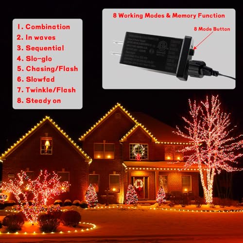 Image of 24V 6W LED Power Supply - Low Voltage Transformer Class 2 Waterproof IP44 Seasonal Use Driver US Plug 8 Modes Adapter for String Light, Projector Light, Lawn Lamp (1)