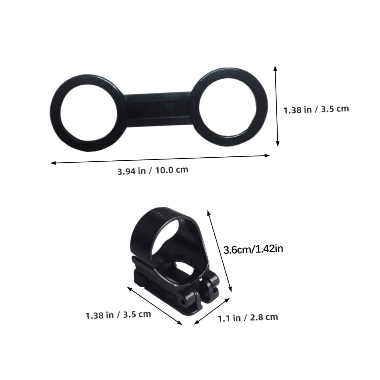 GOOHOCHY Diving Accessory Set 4pcs Snorkel Tube Holder Mask Strap Keeper Flexible