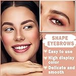 Eyebrow Pomade Brow Gel Pomade,Long Lasting Waterproof and Enhancers Eyebrow Soft Smooth,Eyebrow Makeup Gel with Eyebrow Brush for Girls and Women-Dark Brown - Image 5