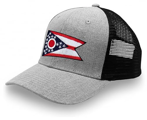 Image of International Tie State Hat for Men and Women, Adjustable Snapback Trucker Baseball Cap with Embroidered Patch