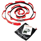 FLEXIBILITY STRETCH OUT STRAP - Best for Yoga, Dance, Physical Therapy Rehab Stretching Bands with 12 Loops, Padded Foot Rest and Bonus User Guide eBook by FlexFixx