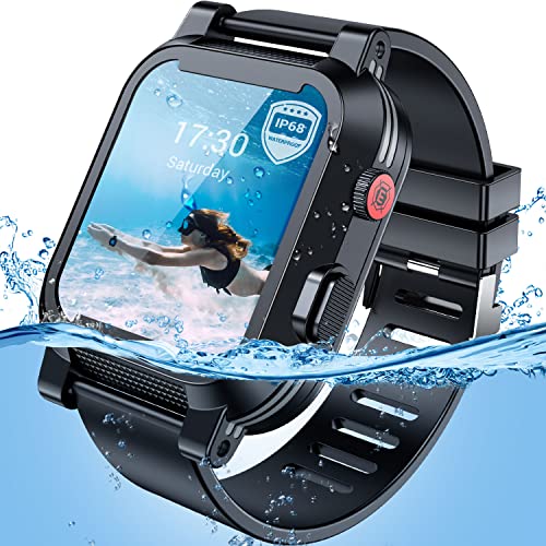 EFFUN Waterproof Case for Apple Watch 38mm Series 3 & 2 with Silicone Strap Band and Built-in Screen Protector, IP68 Waterproof Shockproof Anti-Scratch Protective Cover for iWatch Series 3 & 2 38mm