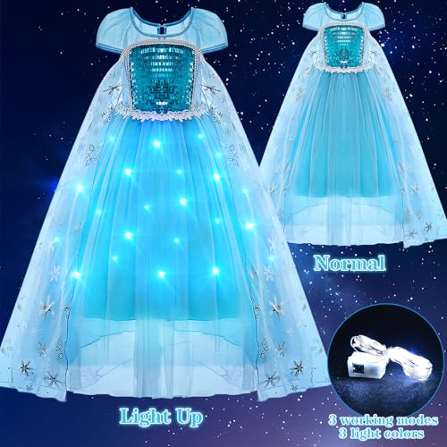Disfraz de Princesa con Capa para Niñas 5-6 años miniatura 4
