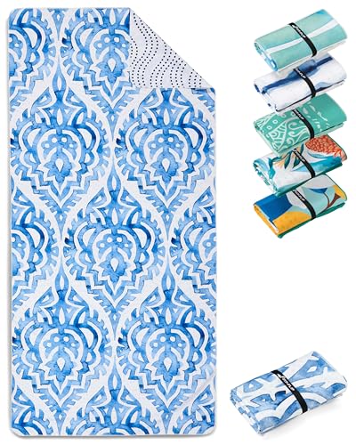 Fit-Flip Telo Mare microfibra – leggero, fine e ad asciugatura rapida – asciugamano microfibra grande – teli antisabbia da spiaggia – 100% riciclato - Boho 200x90cm