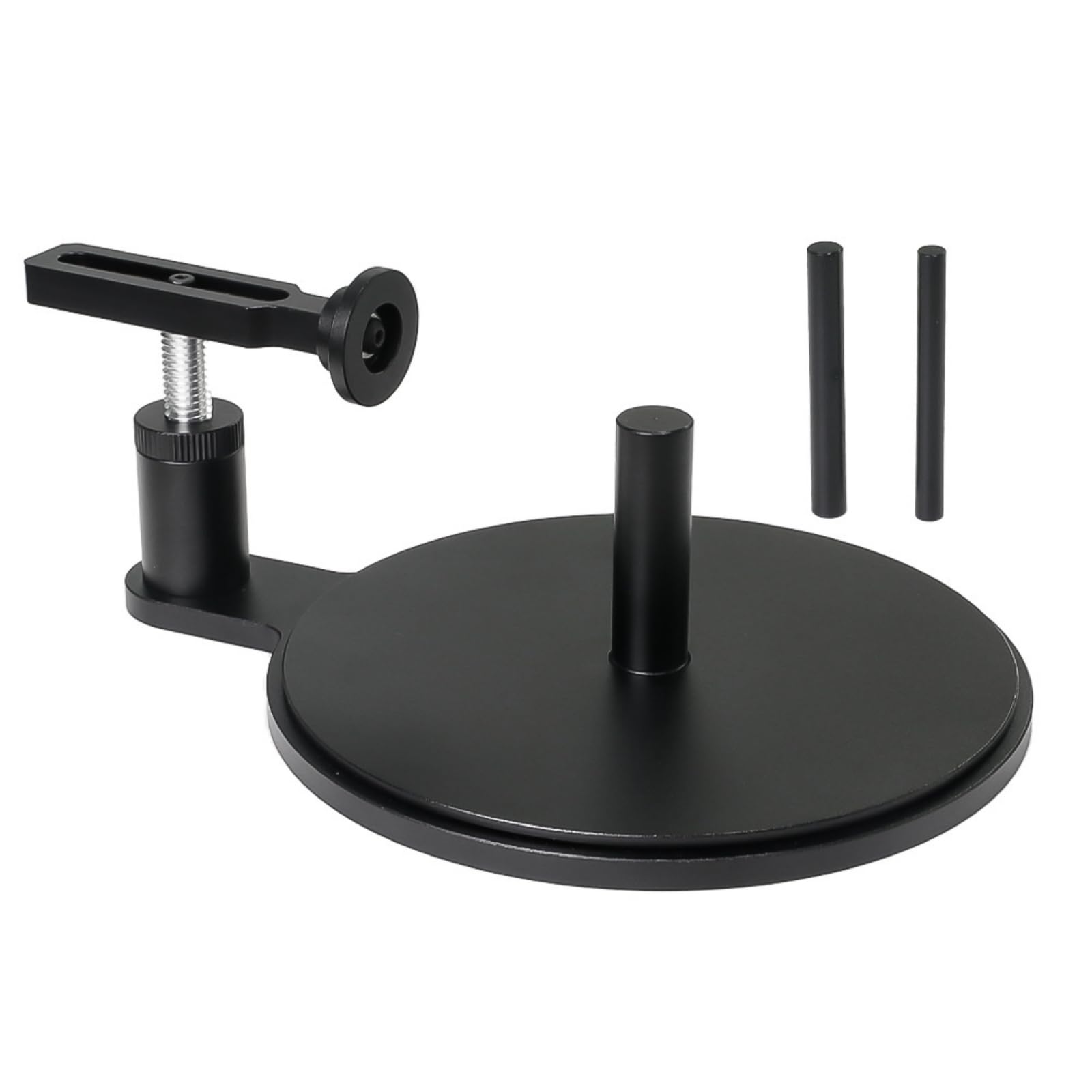 Stazione di Incollaggio Regolabile Supporto in Metallo Attrezzo per Modellisti, Officina RC, Modellismo, Nero