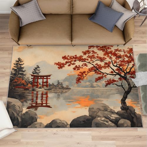 Tapete japonés 120x180 cm para sala y dormitorio