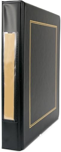 Blumberg Portfolio 3 carpetas de anillas con fundas a juego opcionales (negro, carpeta)