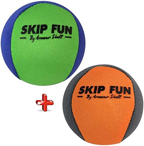 Armour Shell Water Balls Bounce On Water - Pool Ball & Beach Toys for Kids & Adults. Extreme Skipping Fun Games Everyone Will Love. Skip While Swimming & Keep Toddlers/Older Kids Having a Blast