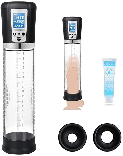 SHFZWY Pompe per Il Pene Elettriche, Pompa per Vuoto Automatica del Pene per Gli Uomini, Ingrandimento del Pene con 4 Livelli di Aspirazione, Giocattoli Sessuali per Lui
