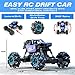 Power Your Fun Jive RC Car - AWD Remote Control Monster Truck, 4x4 RC Truck, 1:16 Rechargeable Crawler Stunt Car Dancing Remote Control Truck for Kids with Rechargeable Toy Battery (Blue)