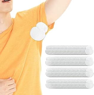 100pcs Underarm Sweat Pads,Armpit Sweat Pads for Women and Men,Disposable Underarm Pads for Men and Women,Comfortable Unflavored, Extra Adhesive,Disposable, Non Visible