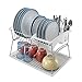 Metaltex 325602039 Geniustex Spülkorb m. Abtropfschale, Bestecksammler, Polytherm 45x31x28cm