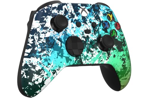 Image of Custom Controllerzz Wireless Controller for Microsoft Xbox Series X /S & Xbox One - Custom Soft Touch Feel - Custom Series X /S Controller (X /S Polar Pixel)