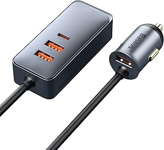 Baseus Share Together 120W Multi-Port Car Charger 3 USB + Type-C PPS Fast Charging Car Charger Quick Charge Power Delivery Price In India