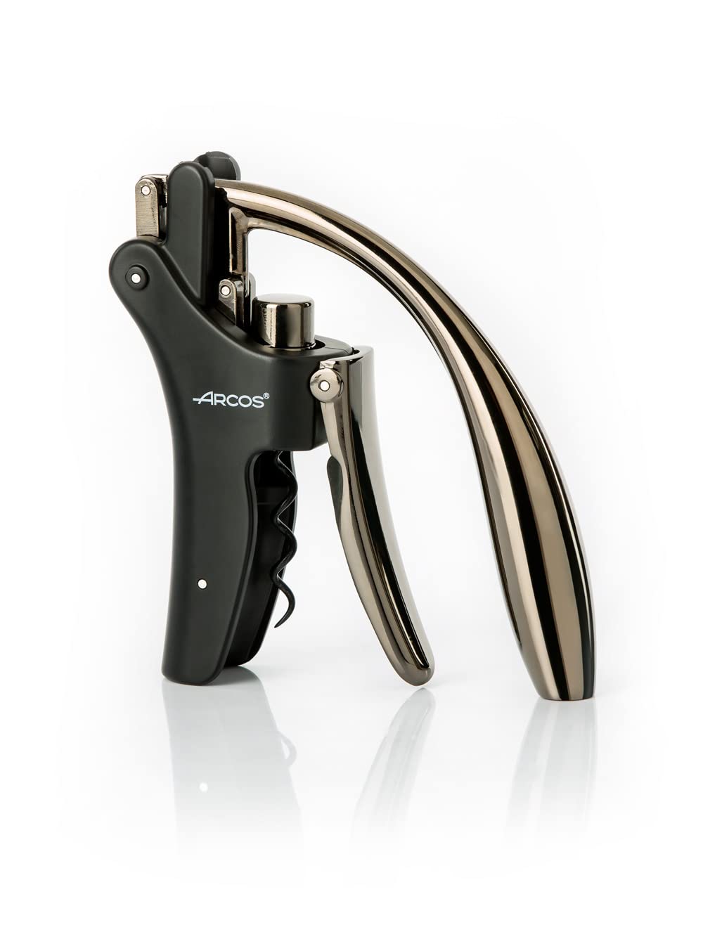 Tire-bouchon ARCOS zinc + chrome coffret cadeau