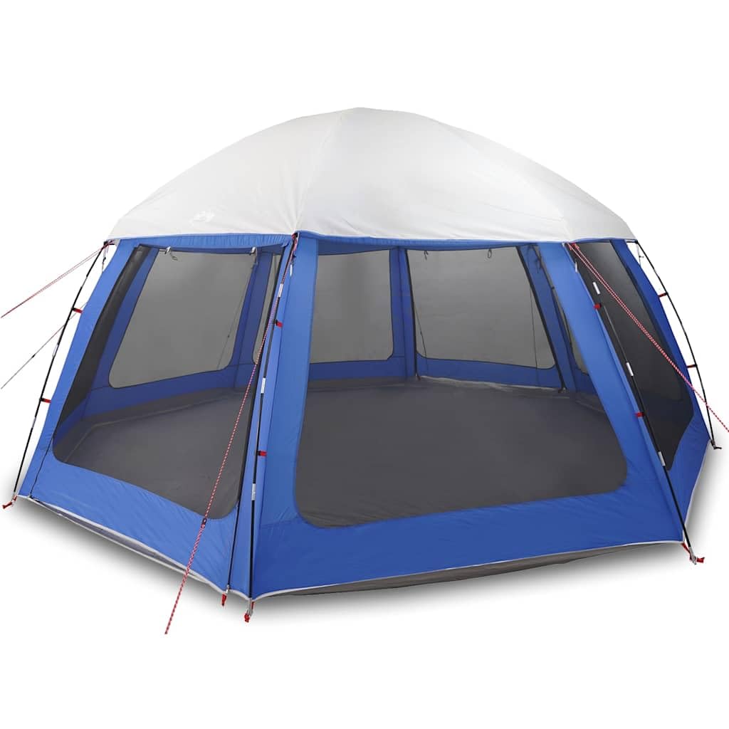 Tente de piscine avec auvent amovible Bleu azur 510 x 510 cm
