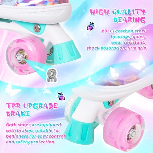 MammyGol Adjustable Butterfly Roller Skates