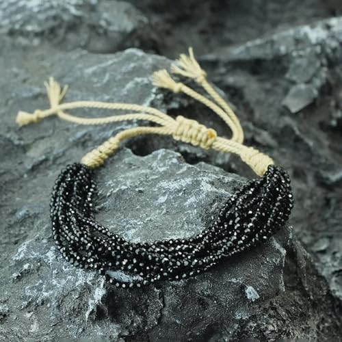 Bracelet en jade ajustable multicouches, ne perdez plus vos perles de fête - 2