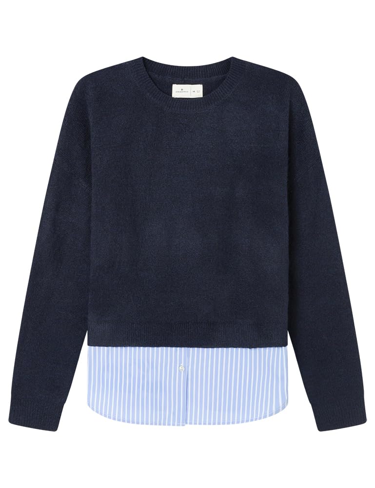 SPRINGFIELD Jersei Damen, Marineblau, S