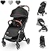 Lionelo Julie One Carrito 51 x 75 x 103 cm Para menores hasta 22kg 0-48M Regulación del respaldo Plegado sencillo Ruedas resistentes con amortizadores Cesta para compras Negro