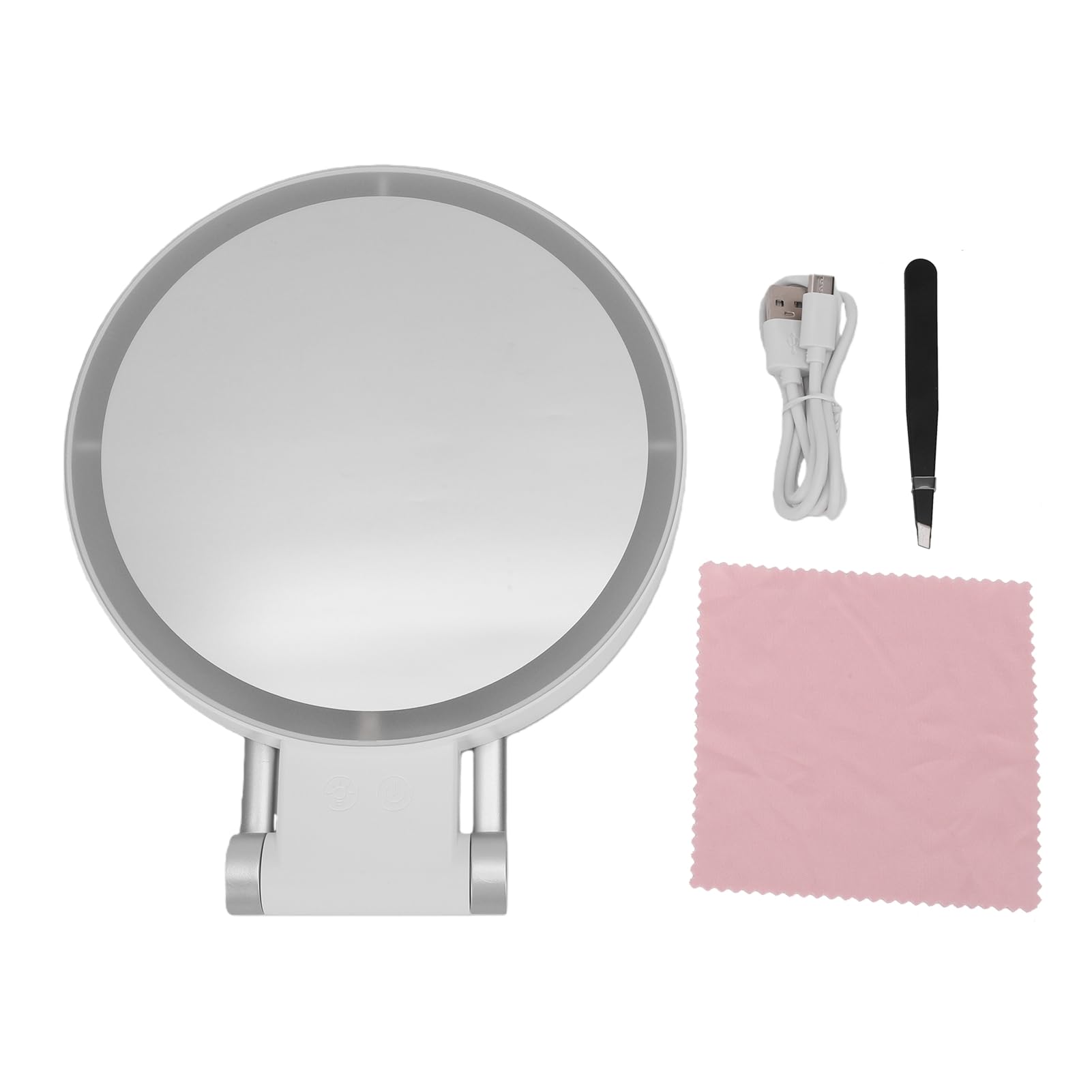 Espejo de Maquillaje con Luz LED, Ampliación 30X