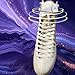 Uncedaran 1 Pair of Ice Skating Elastic Lace Strap Keeper Figure Skating Fixing Straps for Ice Skate Practice (White)