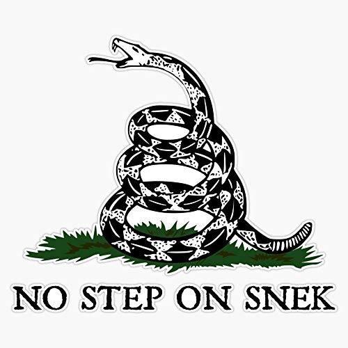 No Step on Snek Graphic Decal Vinyl Bumper Sticker 5 