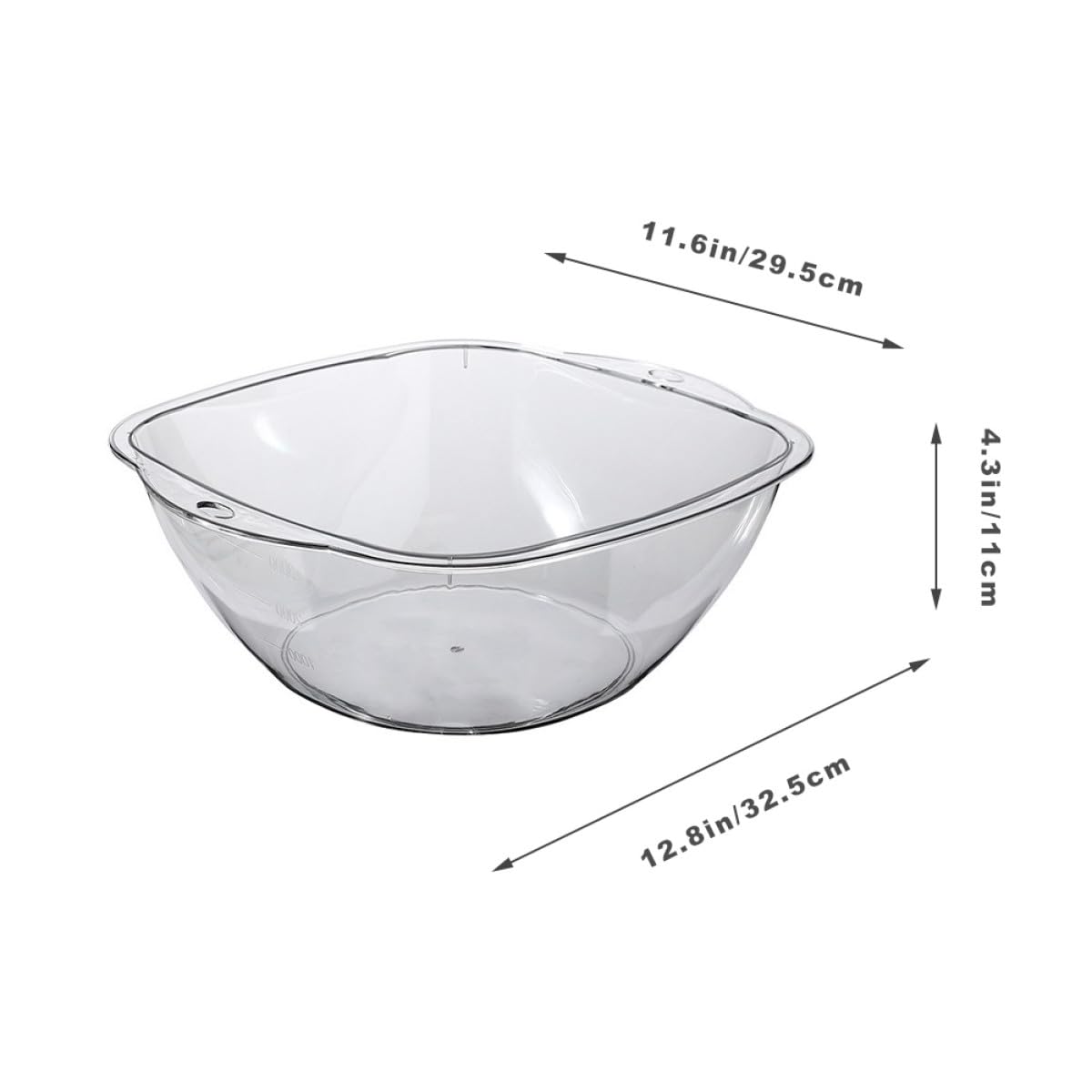 Homoyoyo Lavabo de Plástico Transparente Multipropósito y Resistente para Salón y Hogar, Adecuado para Limpieza Facial y Cuidado Personal Diario