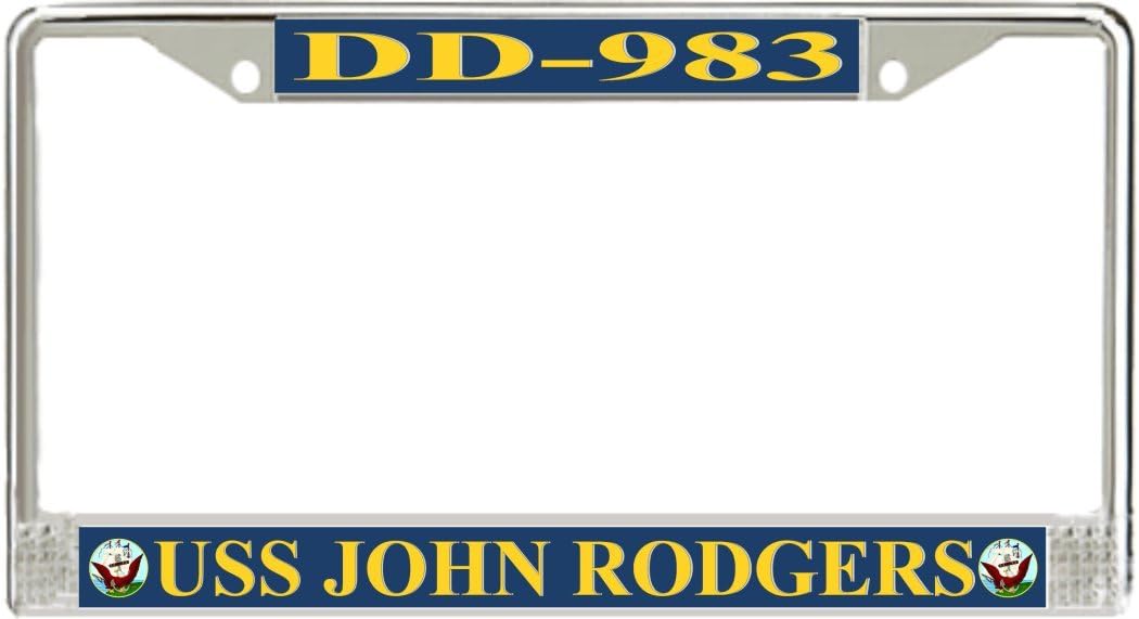 MilitaryBest USS John Rodgers DD-983 License Plate Frame