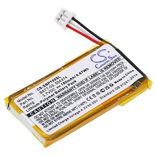 Sisawia Replacement Battery for Sennheiser DW30,DW-Reihe,MB Pro 1,MB Pro 2,OfficeRunner,Pro 1,Pro 2,SD Office,SD Office ML,SD Pro1,SD Pro1 ML,SD Pro2,SD Pro2 ML,504374,BATT-03,180mAh
