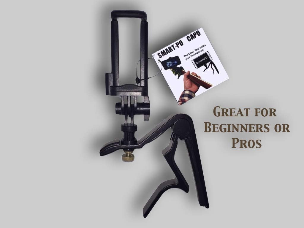 Super Deal Product Smart-PO The Guitar Capo That Holds Your Smartphone