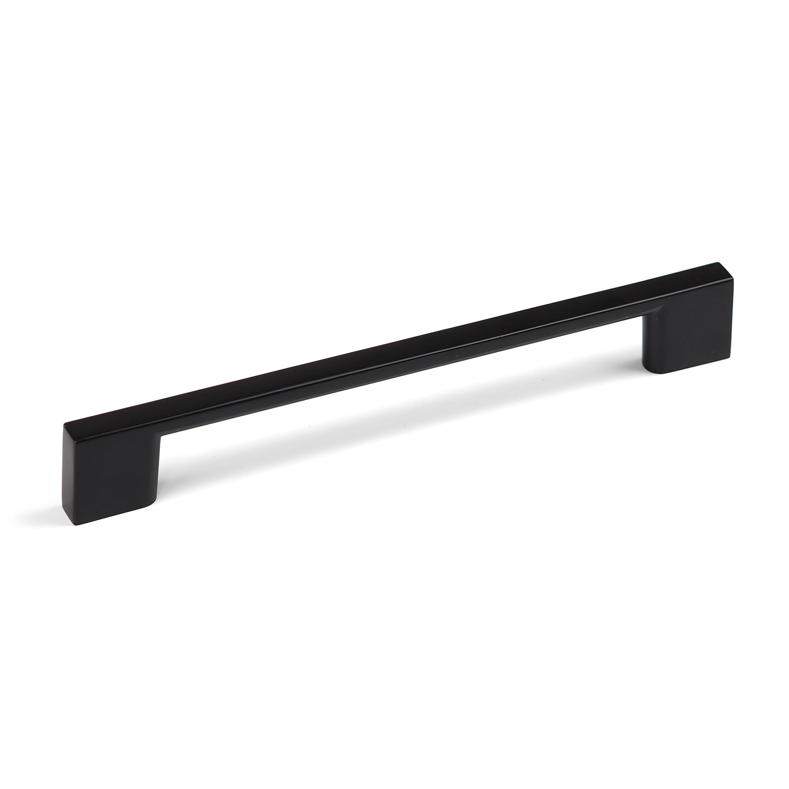 Handle & Home Matte Black 160Mm Square Matt Black Kitchen Cabinet Handle | Cupboard Drawer Door Pull Wardrobe Furniture Replacement Upcycle