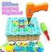 Produktbild Nuheby 3D Puzzle Steckspiel Mosaik Kinder DIY Leuchtend Pegboard Bausteine mit Schraubendreher Schrauben Konstruktionsspielzeug Pädagogisches Spielzeug 3 4 5 6 Jahren Junge Mädchen (200 Stück)