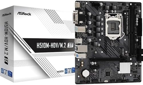 Asrock H370m -HDV Micro ATX Motherboard LGA1151, Intel H370