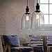 WINSOON Pendant Lights Kitchen Island: Pendant Light fixtures with Clear Glass Shade - Kitchen Island Lighting/Lights Modern Design for Farmhouse/Bathroom