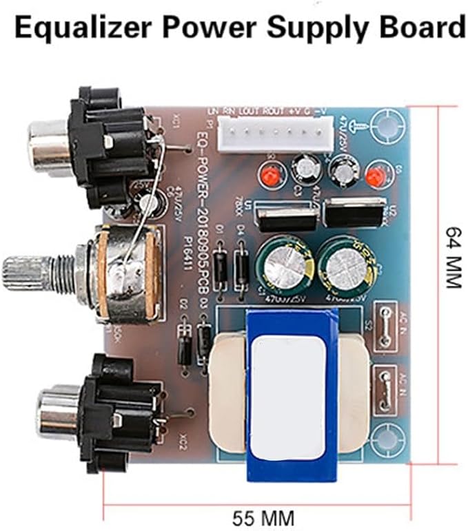 Placa de fuente de alimentación para ecualizador de audio miniatura 2