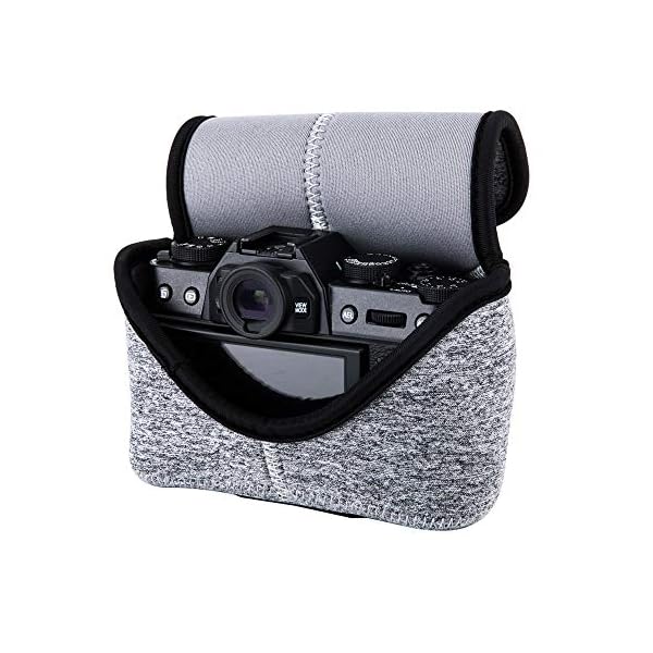 JJC Kameratasche, weich, elastisch, Neopren, spiegellos, für Canon EOS M50 M5 Fuji Fujifilm X-E4 X-S10 X-T30 X-T20 X-T10… – Bild 6