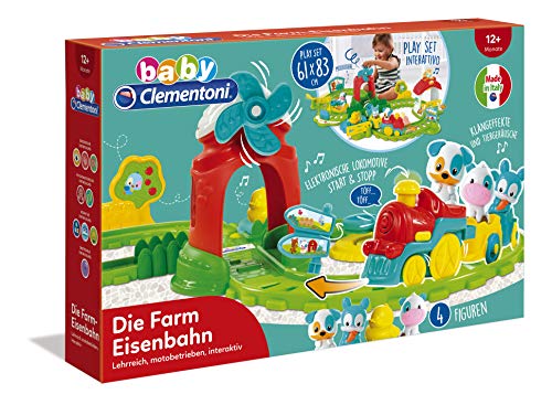 Clementoni 59200 De boerderijspoorwegen, kleurrijk boerderijplezier, locomotieven op motoren, schattige dierfiguren, geluidseffecten en melodieën, speelgoed voor peuters vanaf 12 maanden - Image 3