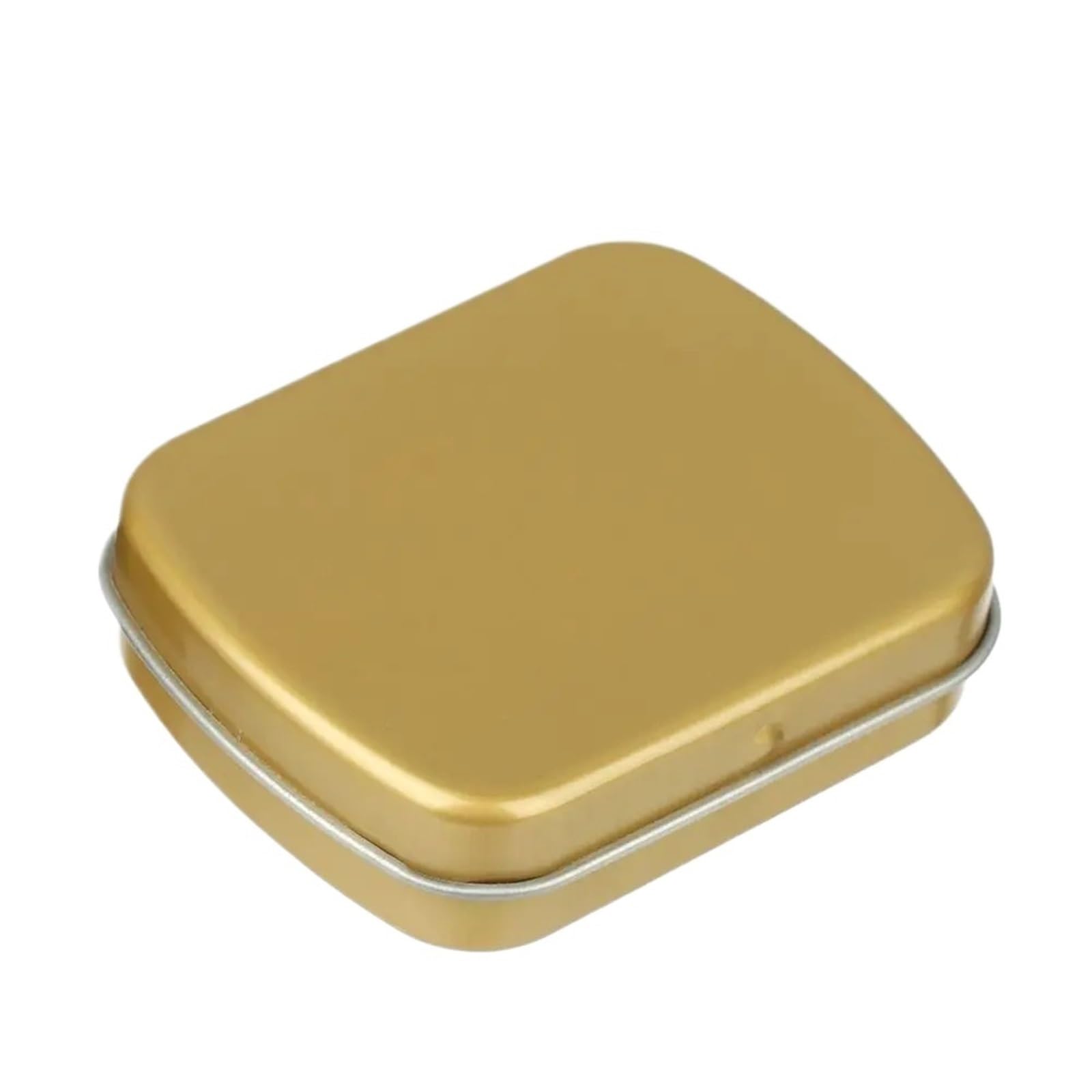 NIUSABOU Small Metal Tin, Mini Rectangular Metal Hinged Flip Tin Box for Candy Tea Jewelry Portable Pill, Multicolor(Color7)