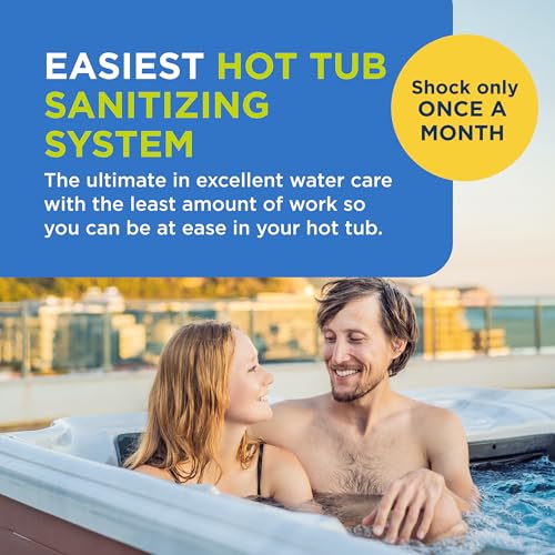 FROG @Ease Floating System for Hot Tubs - Quick & Easy Self-Regulating Hot Tub Sanitizer - Hot Tub Maintenance System with Sanitizing Minerals & SmartChlor Technology