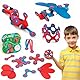 Clixo Itsy Pädagogisches Spielzeug für Kinder ab 4 Jahren, Spielzeug Set mit magnetischen Bausteinen für Mädchen und Jungen, Montessori Kinderspielzeug 18-teilig, Flamingo und Türkis