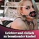 Knebel Silikon Mund Gag Ball mit Einstellbar Belts BDSM Bondage Mundknebel Sklaven Fetisch Spielzeug O-ring ballgag für Oral Sex für Paare, Frauen, Männer (Black)