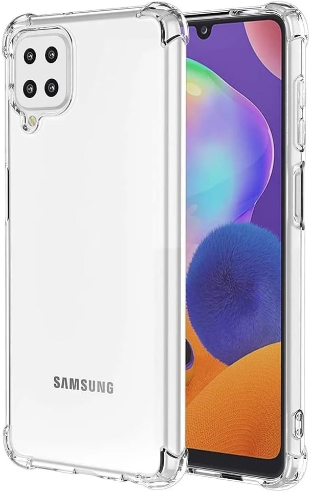 EMODIL Case for Samsung Galaxy M33 Cover Clear Back Air Cushion Soft Silicone Shockproof Anti-Scratch Protective Bumper Shell Corner for Samsung Galaxy M33 5G ®